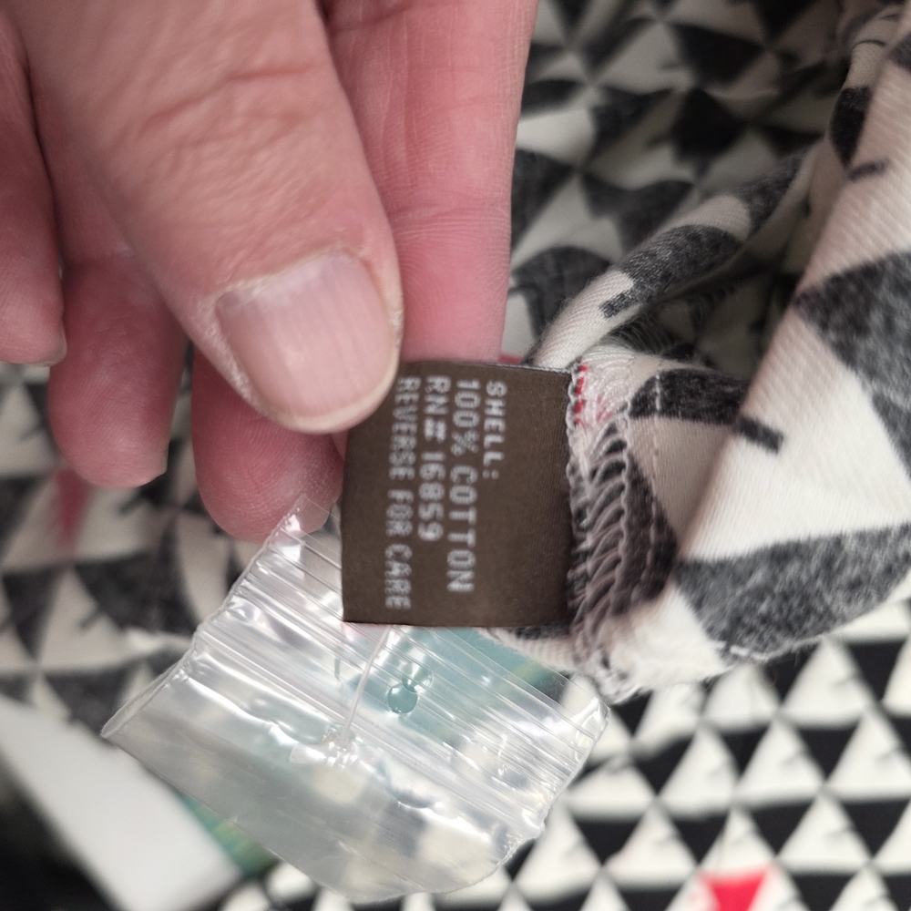 J. McLaughlin Black and White Hidden Santa Pajamas - Picture 8 of 12